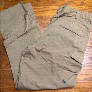 5.11 Tactical Men's Tan Cargo Pants with Utility Pockets